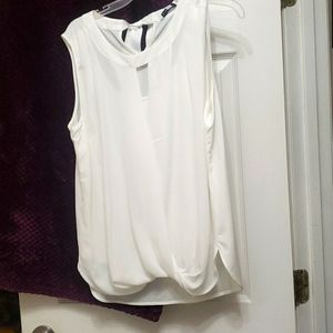 Mixed material blouse